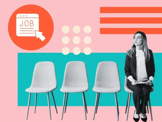 woman looking at marketing job descriptions