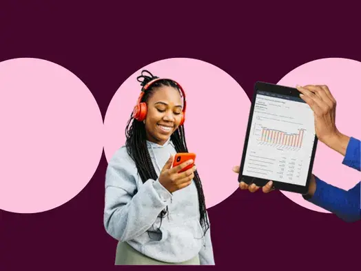 a woman is delighted by intent-based marketing